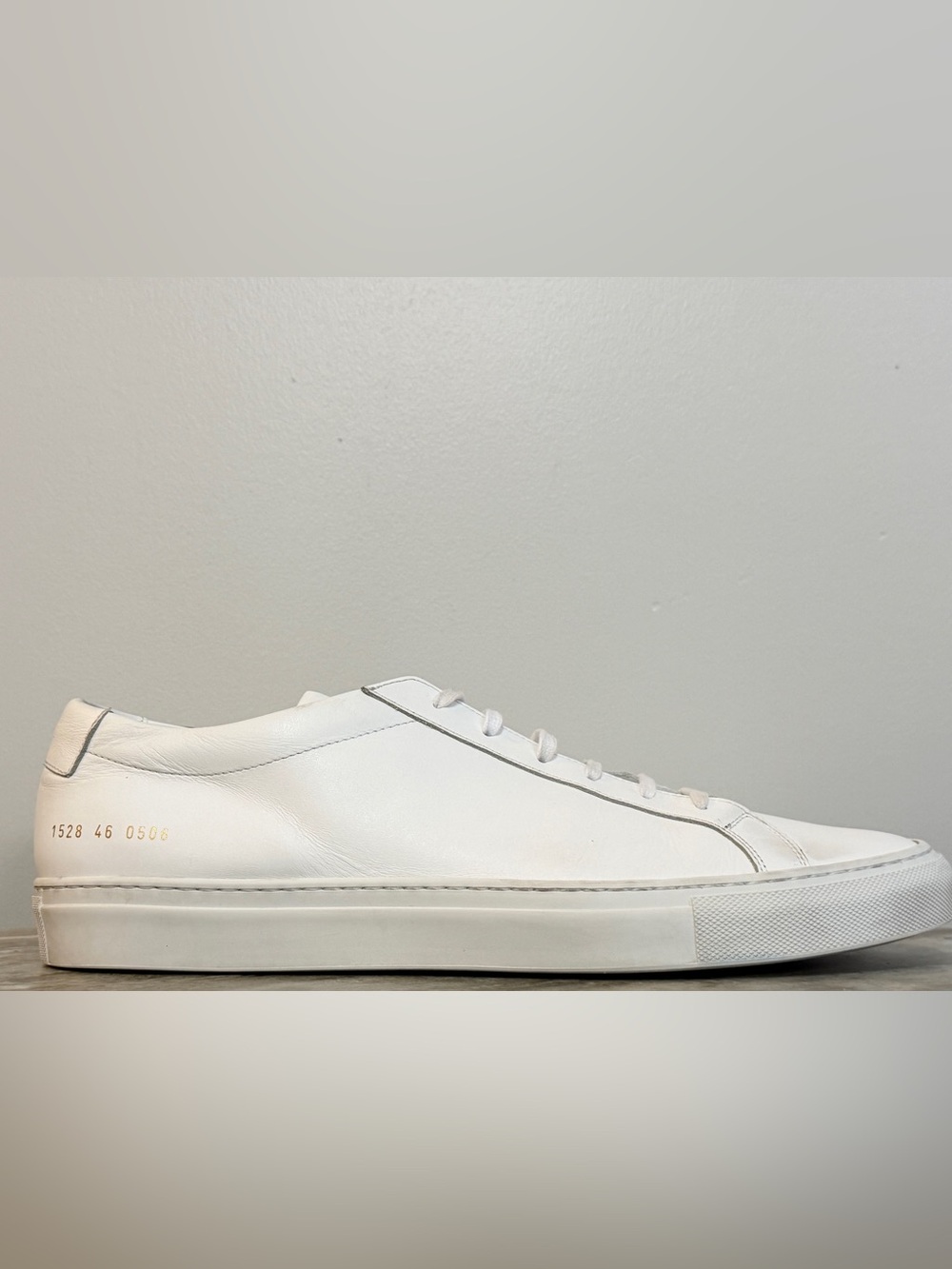 COMMON PROJECTS ORIGINAL ACHILLES LOW WHITE 13 EU 46 MINIMALIST $500 ITALY